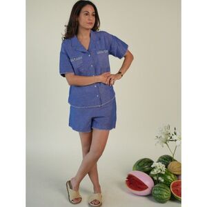 Harper Sage Rambler Linen Blend Short Set
